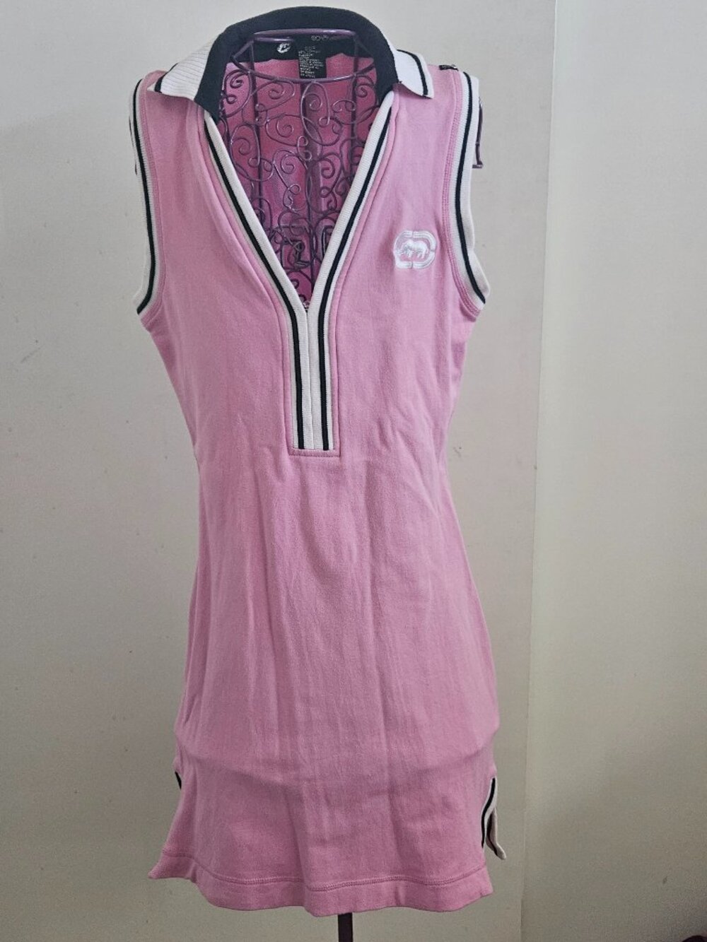 EckoRed Sport Pink jersey dress tennis, walking, size S  90's vibe, Y2k